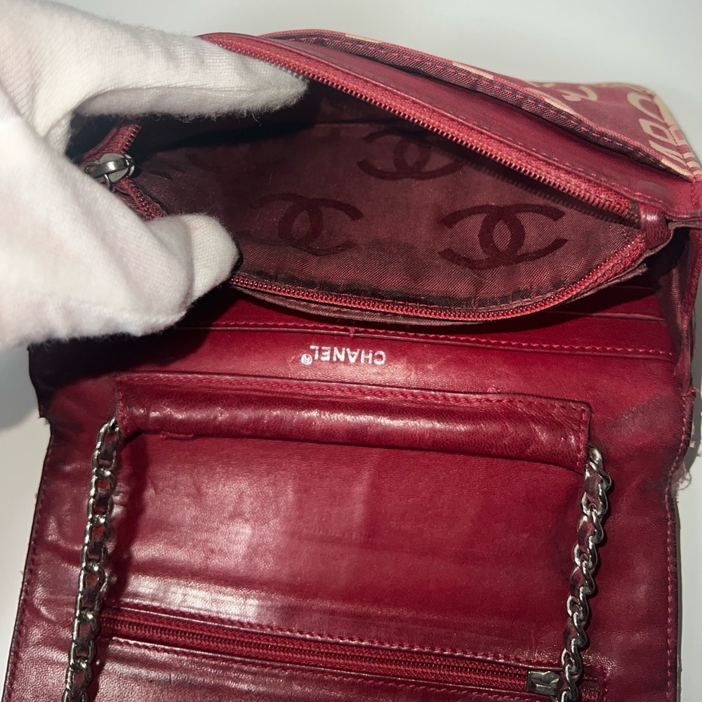 Chanel 31 Rue Cambon By The Sea Printed Canvas WOC Wallet on Chain Crossbody Bag - Picture 13 of 14